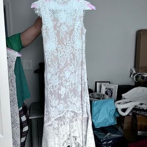 White bohemian dress from LULUs